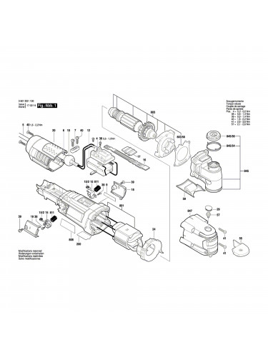 Vue éclatée Bosch GOP55-36 3601B31100 #01
