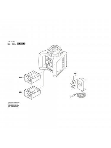 Vue éclatée Bosch GRL150HV 3601K15300 #01
