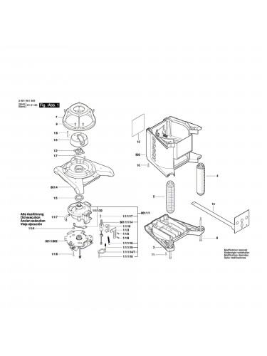 Vue éclatée Bosch GRL300HV 3601K61505 #01