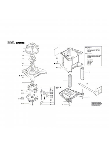 Vue éclatée Bosch GRL300HVG 3601K61700 #01