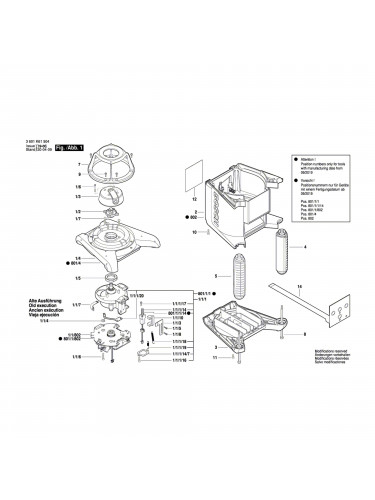 Vue éclatée Bosch GRL300HVG 3601K61704 #01