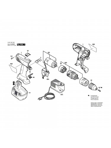 Vue éclatée Bosch GSB12VE-2 06019525BE #01
