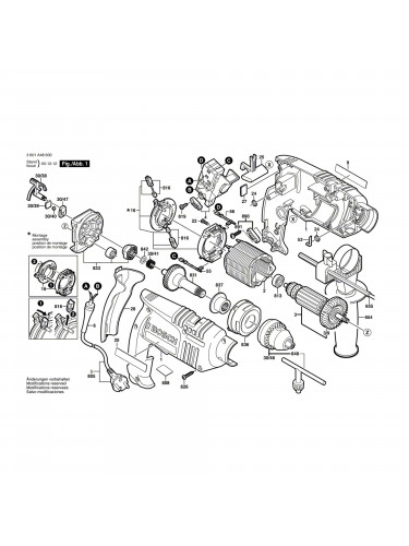 Vue éclatée Bosch GSB16RE 3601A48600 #01