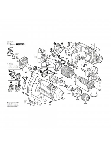 Vue éclatée Bosch GSB16RE 3601A48700 #01