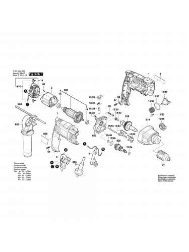 Vue éclatée Bosch GSB18-2RE 3601AA2200 #01