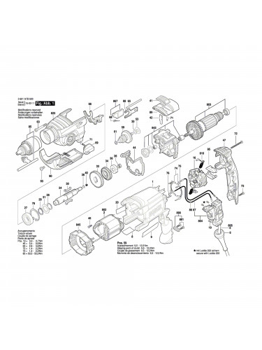 Vue éclatée Bosch GSB19-2RE 3601A7B600 #01