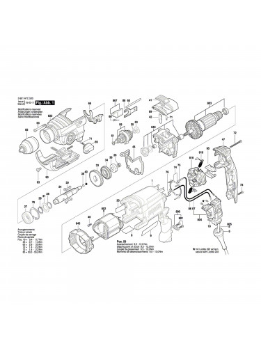 Vue éclatée Bosch GSB19-2REA 3601A7C500 #01