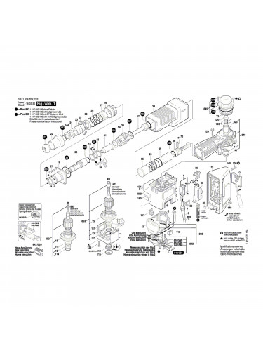 Vue éclatée Bosch GSH11E 0611316703 #01