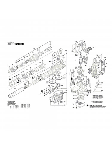 Vue éclatée Bosch GSH11VC 3611C36000 #01