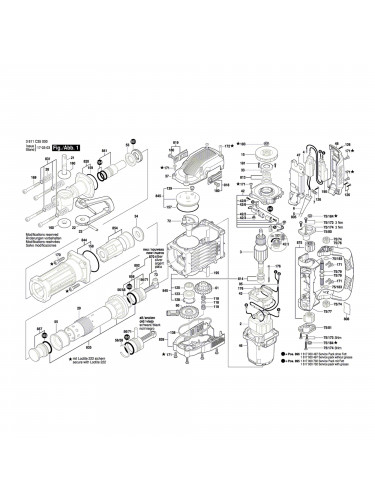 Vue éclatée Bosch GSH16-28 3611C35000 #01