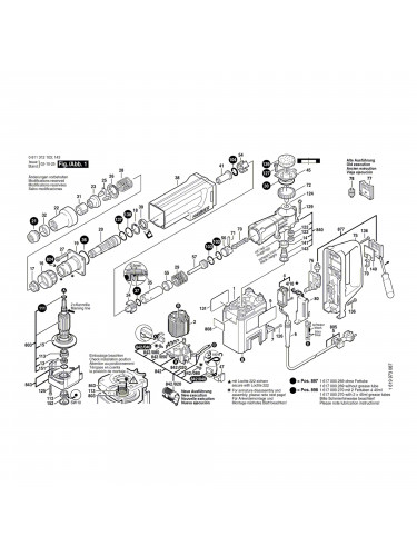 Vue éclatée Bosch GSH4 0611312103 #01