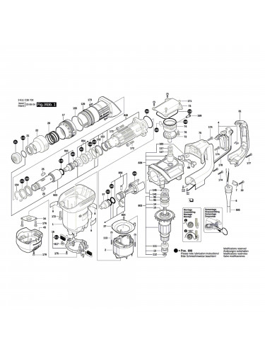 Vue éclatée Bosch GSH5 3611C38700 #01