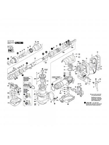 Vue éclatée Bosch GSH5CE 3611C21002 #01
