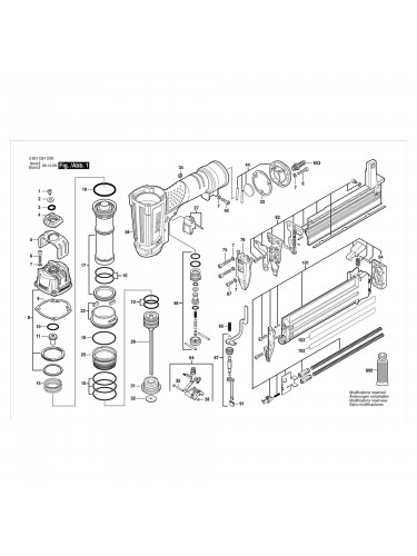 Vue éclatée Bosch GSK50 3601D91D00 #01