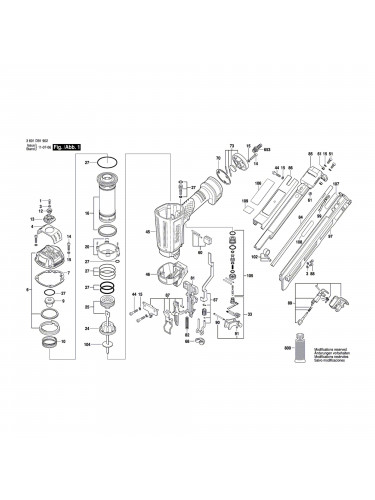 Vue éclatée Bosch GSK64-34 3601D91902 #01