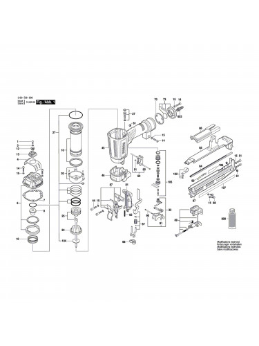 Vue éclatée Bosch GSK64 3601D91900 #01