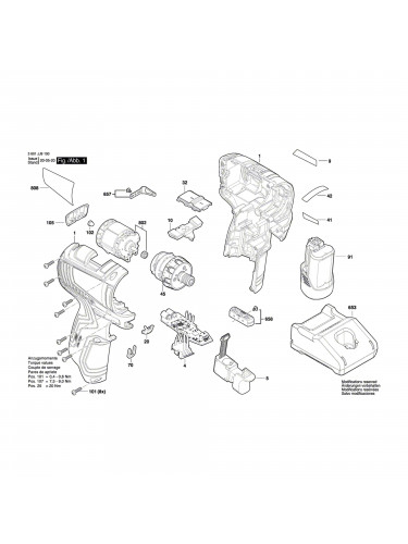 Vue éclatée Bosch GSR12V-35HX 3601JJ9100 #01