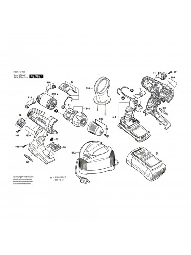 Vue éclatée Bosch GSR36V-LI 3601J12100 #01