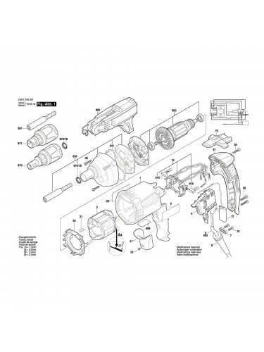 Vue éclatée Bosch GSR6-25TE 3601D45001 #01