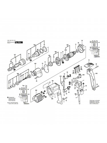 Vue éclatée Bosch GSR6-40TE 0601420703 #01