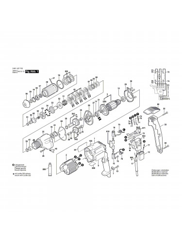 Vue éclatée Bosch GSR8-16KE 0601427703 #01