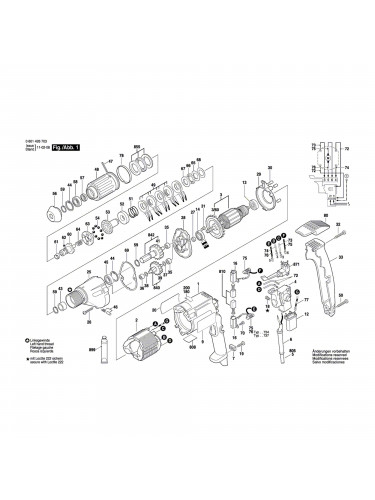Vue éclatée Bosch GSR8-6KE 0601426703 #01
