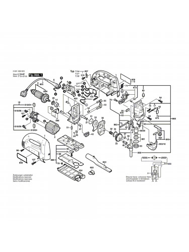 Vue éclatée Bosch GST100BCE 0601589860 #01