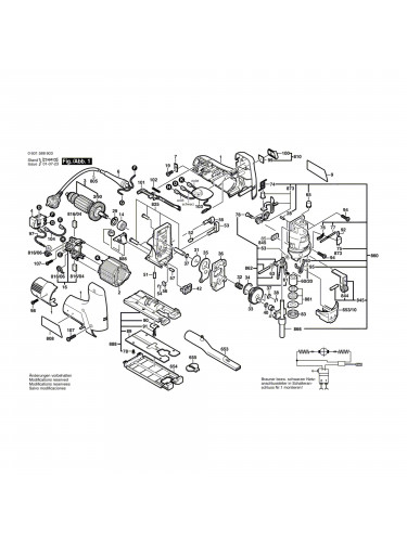 Vue éclatée Bosch GST100CE 0601588603 #01