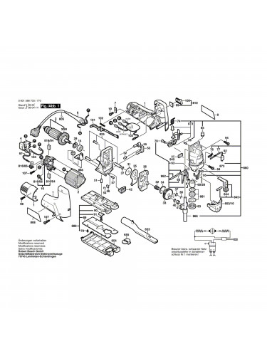 Vue éclatée Bosch GST100CE 0601588703 #01