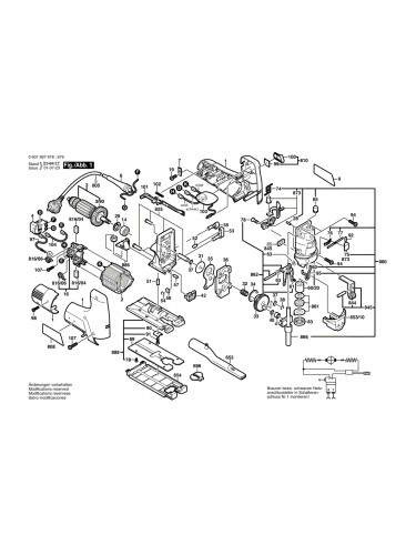 Vue éclatée Bosch GST100CE 0601997679 #01
