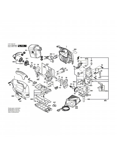Vue éclatée Bosch GST24V 0601598220 #01