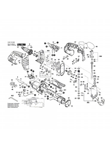 Vue éclatée Bosch GST25Metal 3601E16000 #01