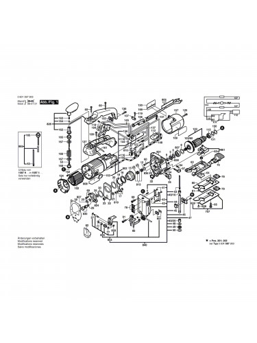 Vue éclatée Bosch GST60PBAE 0601587903 #01