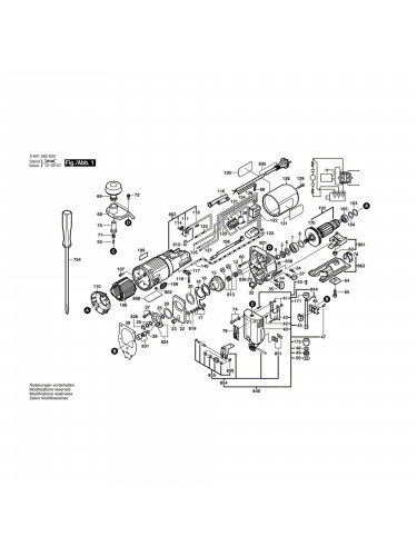 Vue éclatée Bosch GST60PE 0601582603 #01