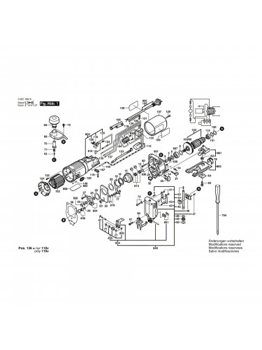 Vue éclatée Bosch GST80PE 0601582803 #01