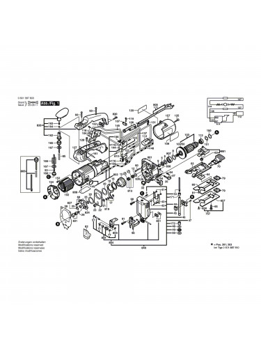 Vue éclatée Bosch GST85PBAE 0601587803 #01