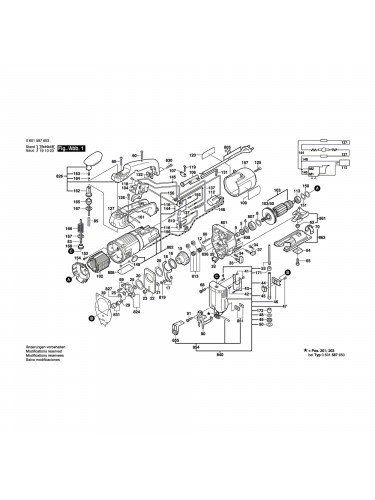 Vue éclatée Bosch GST85PBE 0601587603 #01
