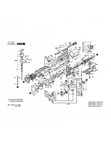 Vue éclatée Bosch GST85PE 0601584660 #01