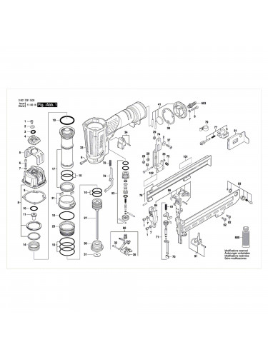 Vue éclatée Bosch GTK40 3601D91G00 #01