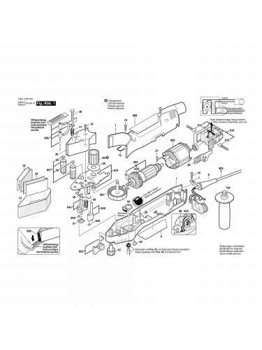 Vue éclatée Bosch GVS350AE 0601278760 #01