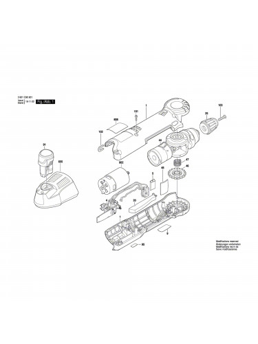 Vue éclatée Bosch GWB10,8B-LI 3601C90901 #01