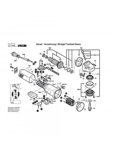 Vue éclatée Bosch GWS10-125C 0601802703 #01