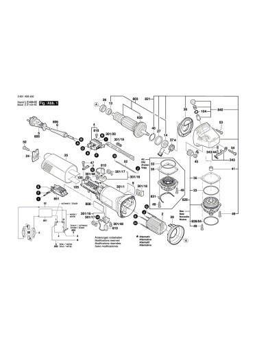 Vue éclatée Bosch GWS1000 3601H28800 #01