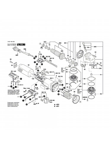 Vue éclatée Bosch GWS14-125CIT 3601H29A00 #01