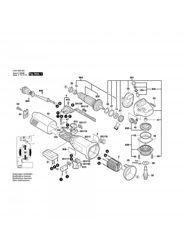 Vue éclatée Bosch GWS14-150C 0601806573 #01