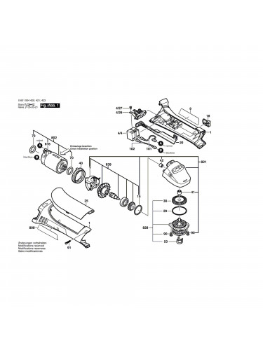 Vue éclatée Bosch GWS14,4V 0601934420 #01