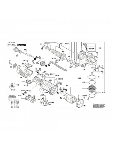 Vue éclatée Bosch GWS17-125CIT 3601G9J000 #01