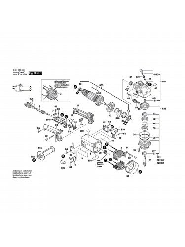 Vue éclatée Bosch GWS18U 0601353003 #01