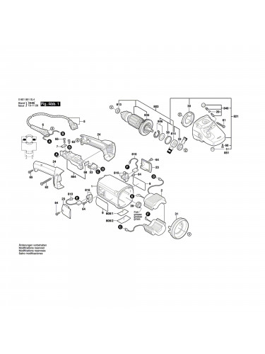 Vue éclatée Bosch GWS21-180H 06018510L4 #01