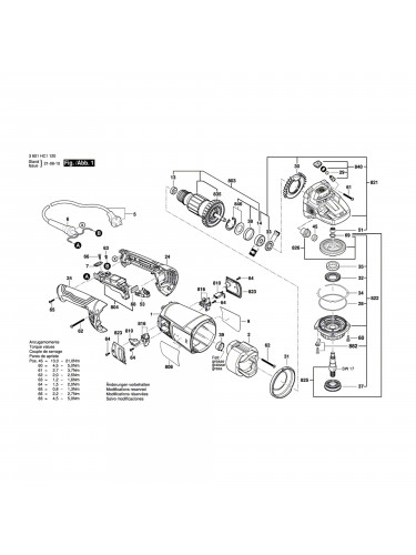 Vue éclatée Bosch GWS2200 3601HC1120 #01